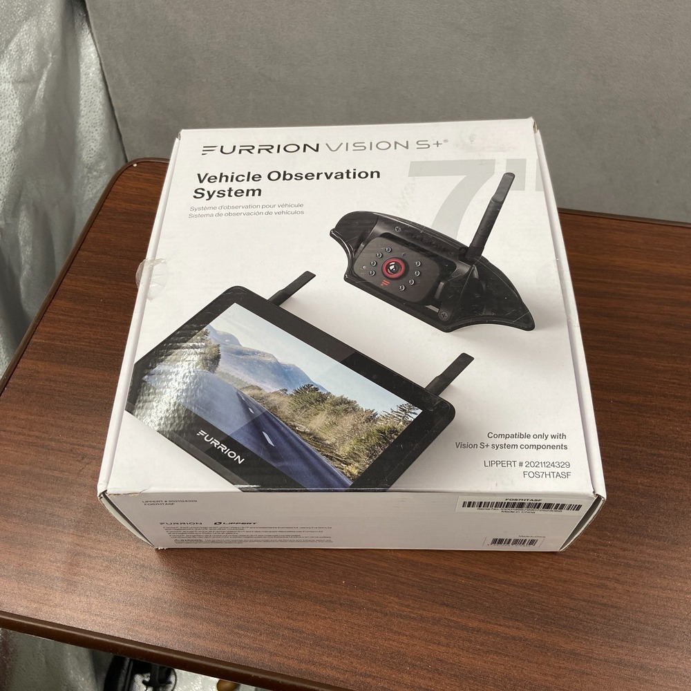 Furrion Vision S+ RV Observation System 7" Monitor Sharkfin Camera FOS7HTASF